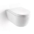 BERNSTEIN Design Wand-Hänge WC Toilette Nano inkl. Softclose Deckel NT2019 - Weiß glänzend