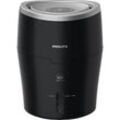 PHILIPS HU4814/10 Serie 2000, 2L, sanfter Schlafmodus, Luftbefeuchter Schwarz/Silber (25 Watt, Raumgröße: 40 m2)