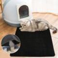 Katzenmatte Sonstiges Katzenzubehör Katzenklo Matte Katzen Toilette Vorleger Katzenstreu Matte 78×60cm - Swanew