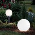 Etc-shop - Solarleuchte Kugel Garten Kugelleuchte Solar led Gartendeko Solarkugel für Außen, mit Erdspieß, Leuchtdauer ca. 6-8 Stunden, warmweiß, d