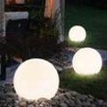 Außenlampe Solarlampe Solarleuchte Gartenlampe Stecklampe Wegelampe, Akku IP44 Erdspieß, weiß silber, 4x led warmweiß, DxH 15x42,5cm