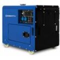 5000 Watt Notstromaggregat Diesel Stromerzeuger Stromgenerator 10 ps Dieselmotor, 4-Takt, E-Start, 2x230V, 1x12V, Automatischer Voltregler avr,