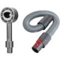 Trade-Shop 2in1 Set: Tierhaarbürste + Saugschlauch kompatibel mit Dyson V7, V8, V10, V11, V12, V15 Staubsauger ersetzt 967764-01