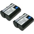 Trade-shop - 2x Li-Ion Ersatz-Akku 7V / 2600mAh kompatibel mit Nikon Kameras ersetzt EN-EL15, ENEL15, ENEL-15, EN-EL15a, EN-EL15b, EN-EL15c / mit