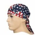 Hitzekopfschutz Bandana usa flag weldas 23-3604, aus Baumwolle, KopfØ 46-68 cm - Elmag