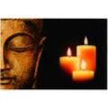 Glasbild T117, Wandbild Poster Motiv, 40x60cm Buddha