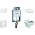 Kombifix - Installationselement für Wand-WC mit Betätigungsplatte SIGMA01, alpinweiß + wc Alpha und wc Sitz 110.302.00.5 ND1 - Geberit