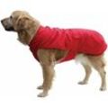 Hunde-Regenmantel mit Fleecefutter - Rot - 27 cm - Fashion Dog