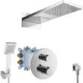 Paulgurkes - Duschsystem Unterputz Wasserfall Thermostat Dusch Set Komplett Fertigmontage