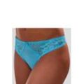 VIVANCE String blau Gr. 32/34 für Damen. Mit Schleife, Spitze. Körpernah