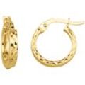 Paar Creolen FIRETTI "Schmuck Geschenk Gold 375 Ohrschmuck Ohrringe Struktur" Gr. Gelbgold 375, goldfarben (gelbgoldfarben) Damen