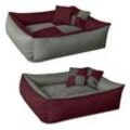 BedDog 2in1 Hundebett waschbar Hundekissen mit Rand Hundesofa