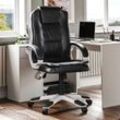 Charlton Office Chair Faux Leather Adjustable Ergonomic Executive Computer Desk Chair Swivel Seat, Black