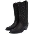 Mayura Boots ALABAMA Schwarz Cowboystiefel Rahmengenähter Damen Lederstiefel, schwarz