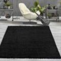 Vimoda - Prime Shaggy Hochflor Teppich Einfarbig Schwarz - PE1000