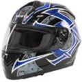 Motorradhelm NERVE "NH2013" Gr. L, blau (blau, schwarz, grau), Helme, L Kopfumfang: 59cm - 60cm