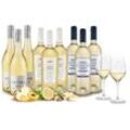 Weißwein-Frühling L mit 9 Flaschen + 2 GRATIS-Gläser