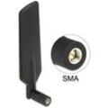 LTE WLAN Dualband Antenne SMA 1 ~ 4 dBi omnidirektional drehbar mit Kippgelen...