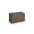 Oskar XXL Polyrattan Kissenbox 950L Auflagenbox Braun Gartenbox Gartentruhe