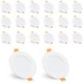 Einfeben - vingo 20X led Einbaustrahler Spot Warmweiß 5W Set Einbauleuchte Deckenleuchte Strahler IP44