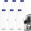 Randaco - Wasserfilter für Delonghi Kaffeeautomaten-Wasserfilter kompatibel für DLSC002 ecam etam 60 Liter Wasser mit Aktivkohle 6er