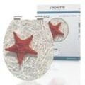 SCHÜTTE MDF HG WC-Sitz RED STARFISH, mit Absenkautomatik