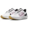 Laufschuh NIKE "AIR WINFLO 9", Gr. 37,5, bunt (weiß, pink, spell, schwarz, wheat, gold), Synthetik, Textil, sportlich, Schuhe