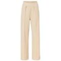 Schlupfhose INSPIRATIONEN, Damen, Gr. 20, Kurzgrößen, beige (sand), 95% Polyester, 5% Elasthan, unifarben, lang, Hosen