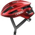 Fahrradhelm ABUS "POWERDOME" Gr. L, rot, Helme, L Kopfumfang: 57cm - 61cm, unifarben, glänzend