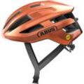 Fahrradhelm ABUS "POWERDOME MIPS" Gr. L, orange, Helme, L Kopfumfang: 57cm - 61cm, unifarben, glänzend