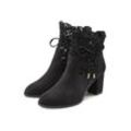 LASCANA High-Heel-Stiefelette 'Trachten-Schuh, Dirndl-Schuh,' schwarz Gr. 35 für Damen. Mit Spitze