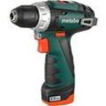 metabo Bohrschrauber PowerMaxx Basic Set 600079500 Grün, Schwarz