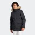 Outdoorjacke ADIDAS SPORTSWEAR "HO FUR PA" Gr. L, schwarz (black) Herren Jacken Outdoorjacken