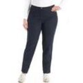 Caprihose KJBRAND "Betty 7/8", Damen, Gr. 46, N-Gr, blau, Web, Obermaterial: 60% Baumwolle, 37% Polyamid, 3% Elasthan, casual, Basic schmal, Hosen