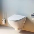 Am.pm - Spülrandloses wc, Toilette für Gäste-WC, Hänge-WC CXA1700SC X-Joy FlashClean aus Keramik, Wand-WC 355mm kurz, Weiß - Weiß