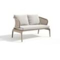 Outdoor Designer Sofa KAPSTADT 2-Sitzer Gartencouch Gartenlounge - Beige