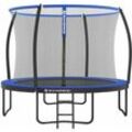 Songmics - Trampolin Ø366cm, tüv Rheinland GS-Zertifikat, rundes Gartentrampolin mit Sicherheitsnetz, Leiter, gepolsterten