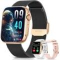 Powerwill Smartwatch, Fitness Tracker Uhr für Damen Herren mit Telefonfunktion Smartwatch (1