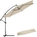 Sonnenschirm Ampelschirm Ciccio Ø 350cm mit Schutzhülle - beige