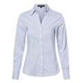 More & More Bluse Damen Baumwolle gestreift, hellblau