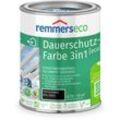 L-Farbe [eco] tiefschwarz (ral 9005), 0,75 Liter, Öko Farbe für Holz innen und außen, mit 3fach Schutz, nachhaltig, umweltfreundlich - tiefschwarz