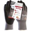 ATG - MaxiFlex® Ultimate™ ad-apt® Nylon-Strickhandschuhe (42-874 hct), SB-Verpackung, Grau/Schwarz