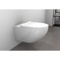 Spülrandloses WC E-9030 in Weiß glänzend - inkl. Soft-Close-Deckel