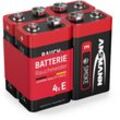 4 Ansmann Alkaline longlife Rauchmelder 9V Block Batterien - Premium Qualität