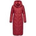 Steppmantel NAVAHOO "Waffelchen", Damen, Gr. S (36), rosa (dunkelrosa), Obermaterial: 100% Polyester, Futter: 100% Polyester, Wattierung: 100% Polyester, modisch, figurumspielend ca. Mitte Wade, hoch geschlossener Ausschnitt, Mäntel, Wintermantel mit Gehschlitzen und Kapuze