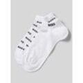 Sneakersocken mit Allover-Label-Print im 2er-Pack