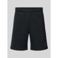 Tapered Fit Sweatshorts mit Label-Print