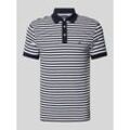 Slim Fit Poloshirt mit Label-Stitching