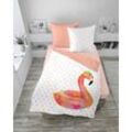 Bettwäsche FLAMINGO Satin (BL 135x200 cm)