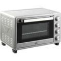 Homcom - Mini Backofen 32L Mini Ofen mit Grillrost, Backblech, 3 Kochmodi 100 °C-230 °C einstellbare Temperatur Pizzaofen mit Timer Edelstahl Silber